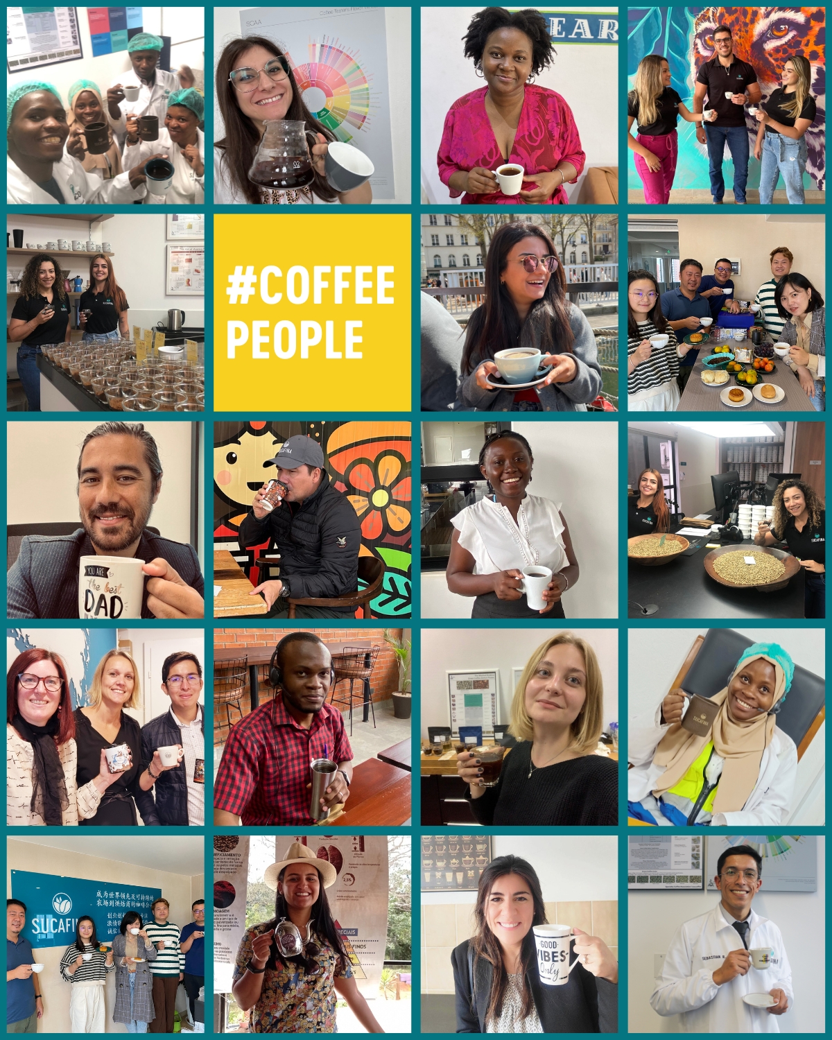 International Coffee Day Collage